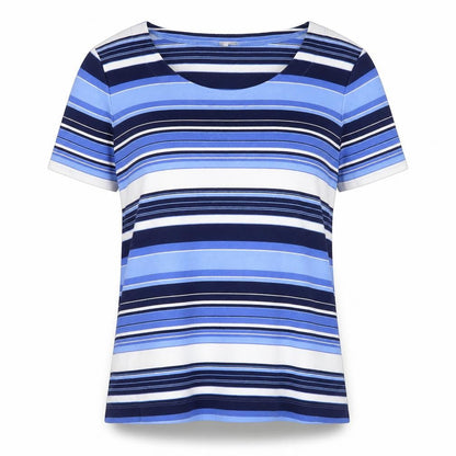 Womens UK Size M CC Blue Basic T-Shirt