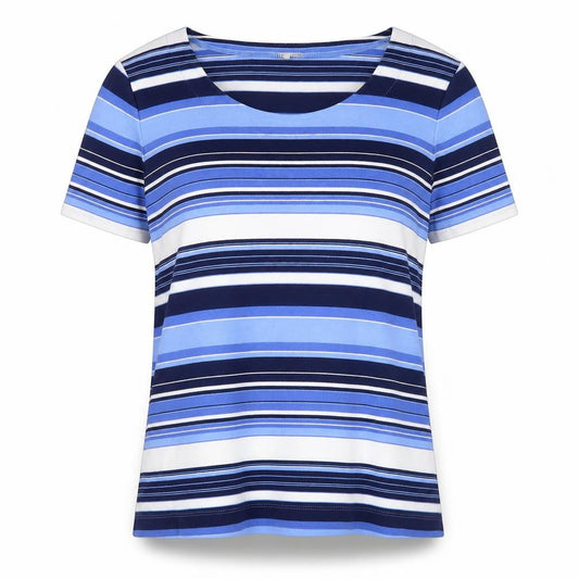 Womens UK Size M CC Blue Basic T-Shirt