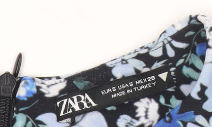 Zara Women’s Multicoloured Floral Playsuit Size 8 Sleeveless