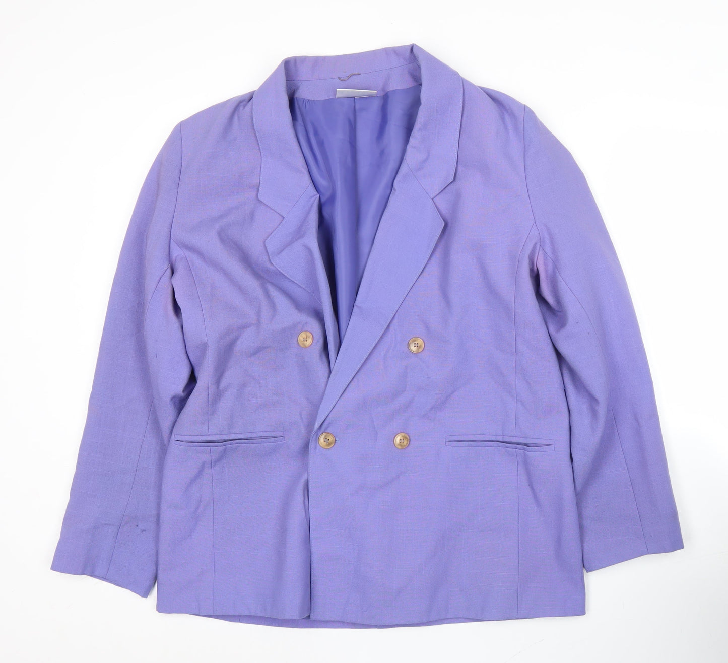 Womens UK Size 16 Features Regular Purple Blazer