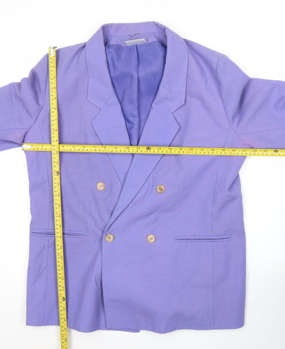 Womens UK Size 16 Features Regular Purple Blazer