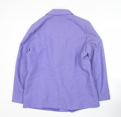 Womens UK Size 16 Features Regular Purple Blazer