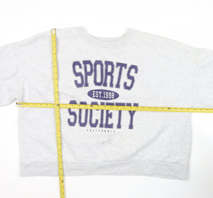 Womens UK Size 18 ASOS Grey Pullover Sweatshirt