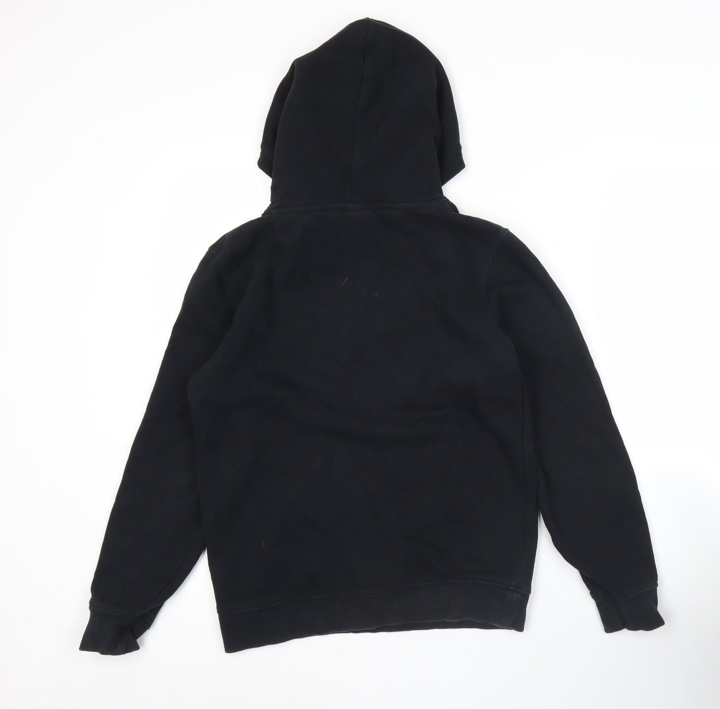 Animal Boys Black Pullover Hoodie 11-12 Years Logo Graphic Cotton Blend