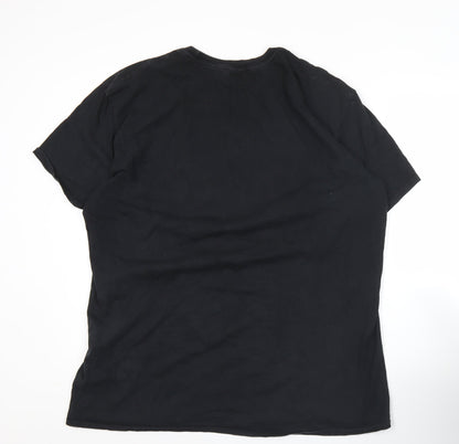Mens UK Size L boohooMAN Black  T-Shirt