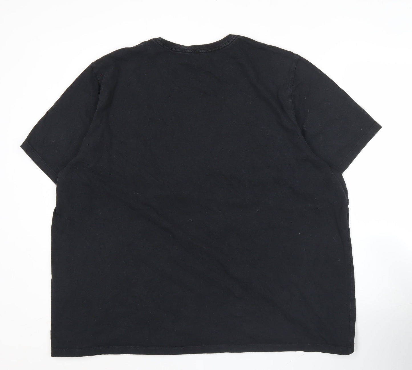 Levi's Men's Black 2XL Crew Neck Logo Cotton T-Shirt