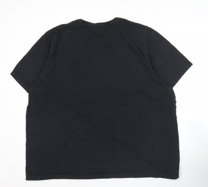Levi's Men's Black 2XL Crew Neck Logo Cotton T-Shirt