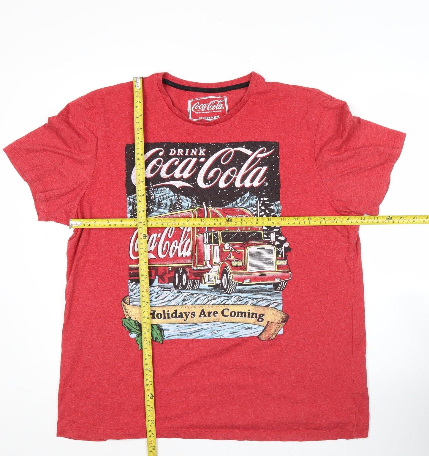 Mens UK Size XL Coca-Cola Red  T-Shirt