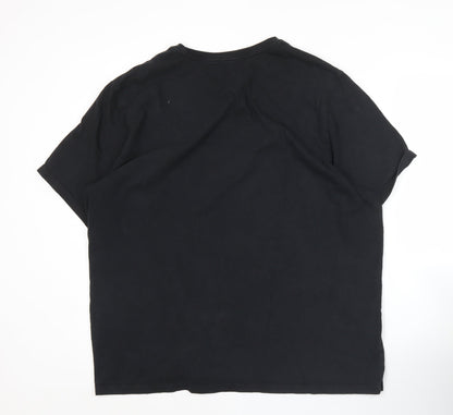 Levi's Mens Black 2XL Crew Neck Short Sleeve Cotton T-Shirt