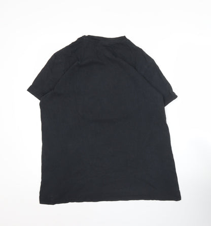 McKenzie Men's Black Graphic Logo T-Shirt Size L Regular Fit