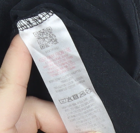 McKenzie Men's Black Graphic Logo T-Shirt Size L Regular Fit