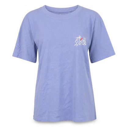 Front view of Uniqlo Troye Sivan Blue XS unisex graphic t-shirt short sleeve