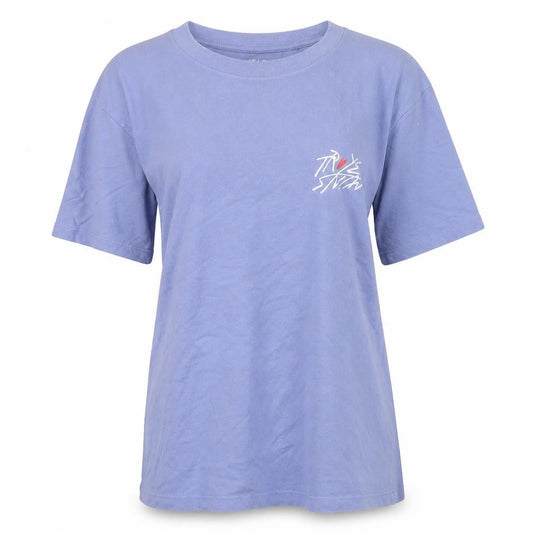 Front view of Uniqlo Troye Sivan Blue XS unisex graphic t-shirt short sleeve