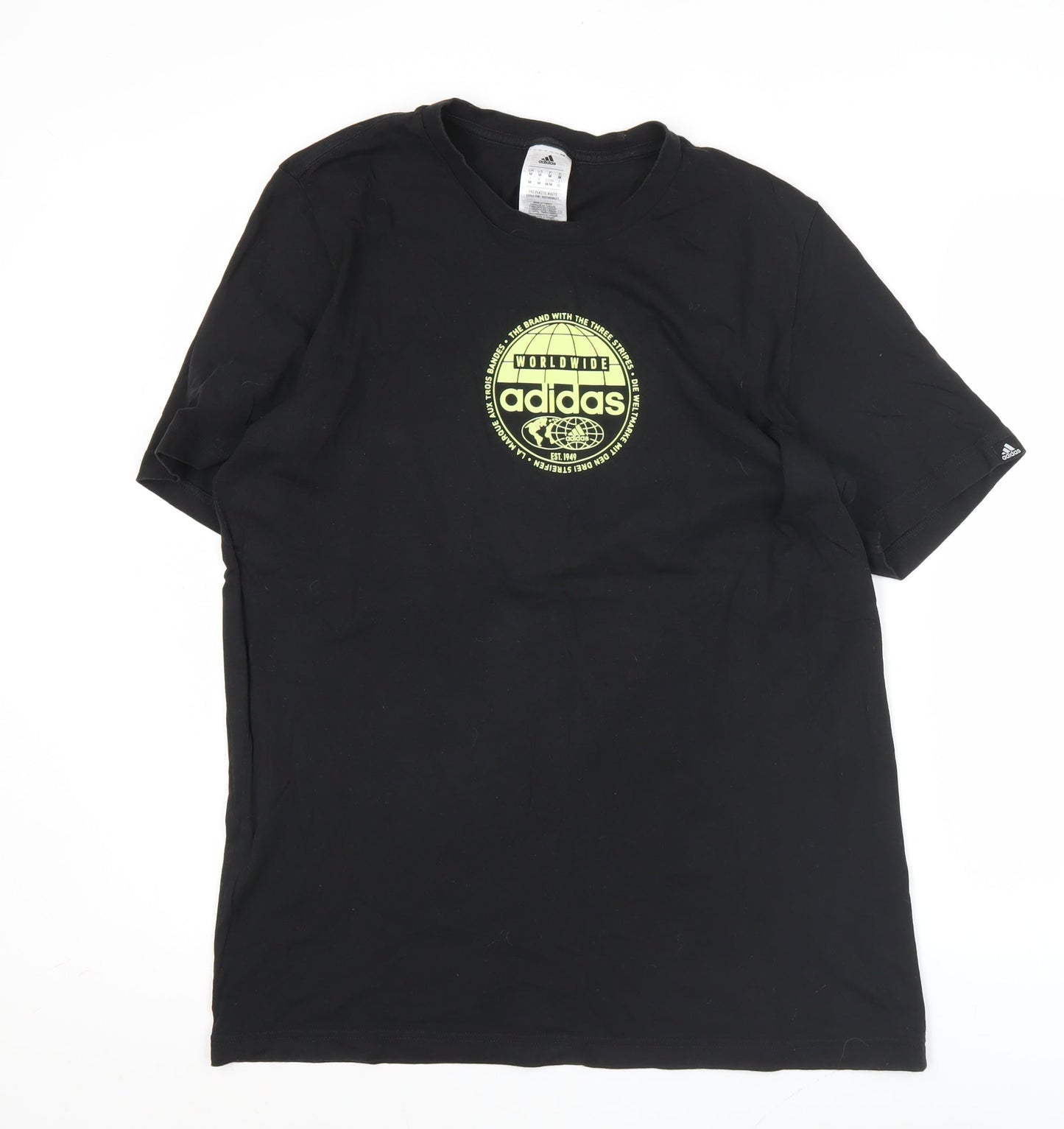 Mens UK Size M adidas Black  T-Shirt