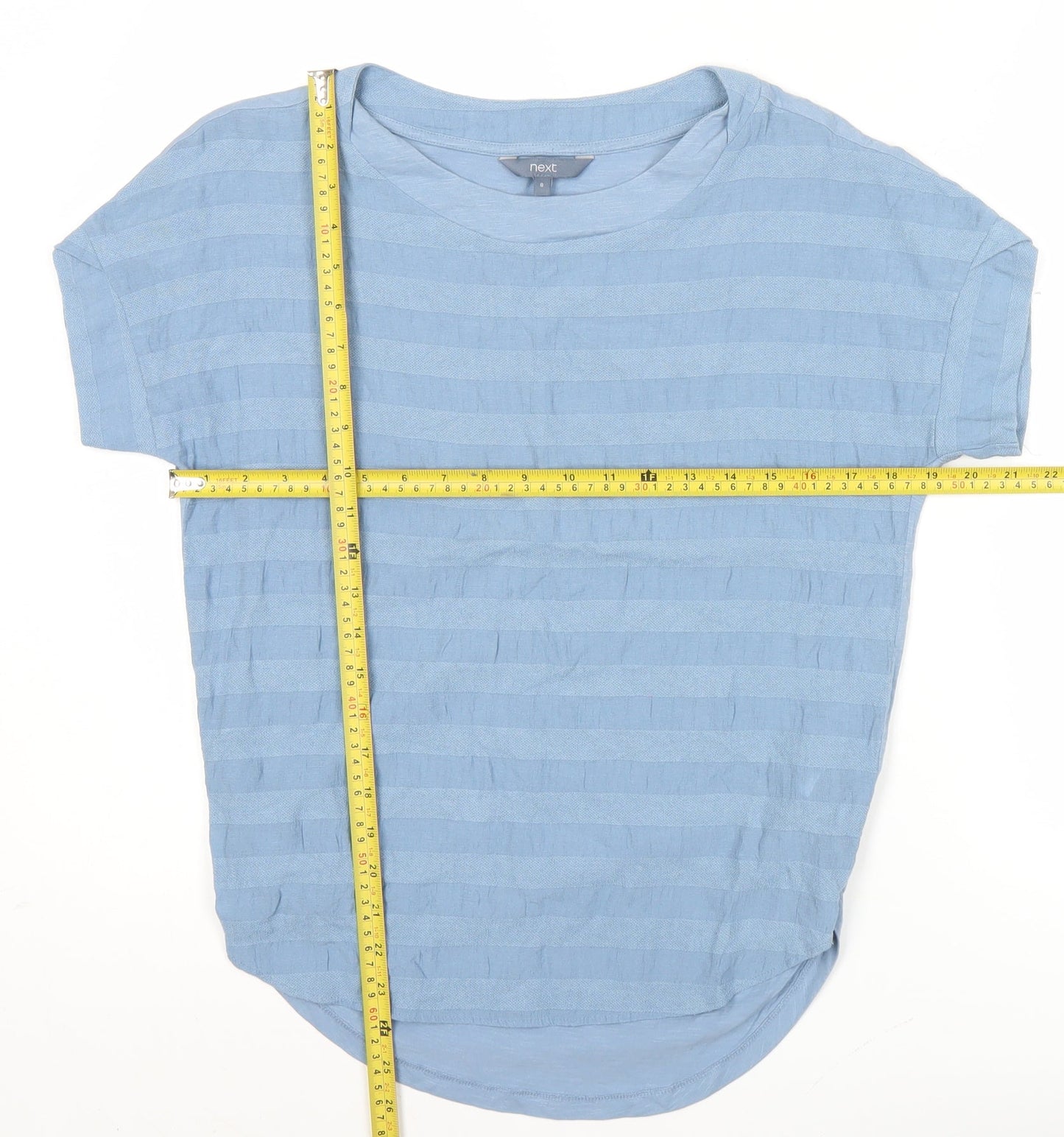 Womens UK Size 8 NEXT Blue Basic T-Shirt