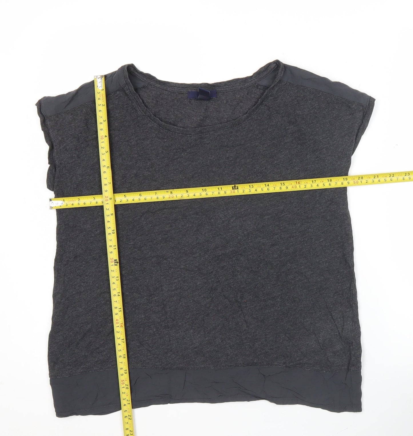 Gap Women's Grey Cotton Blend Sleeveless T-Shirt Size S Casual