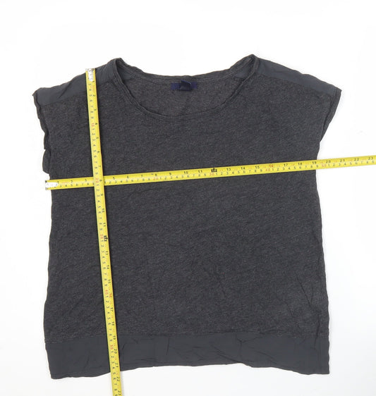 Gap Women's Grey Cotton Blend Sleeveless T-Shirt Size S Casual
