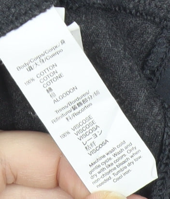 Gap Women's Grey Cotton Blend Sleeveless T-Shirt Size S Casual