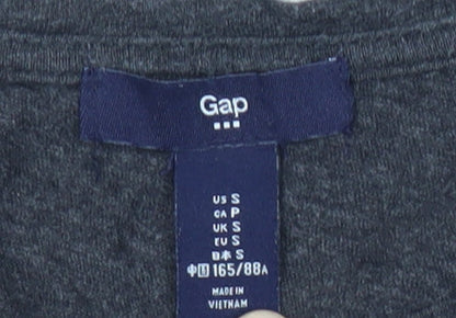 Gap Women's Grey Cotton Blend Sleeveless T-Shirt Size S Casual