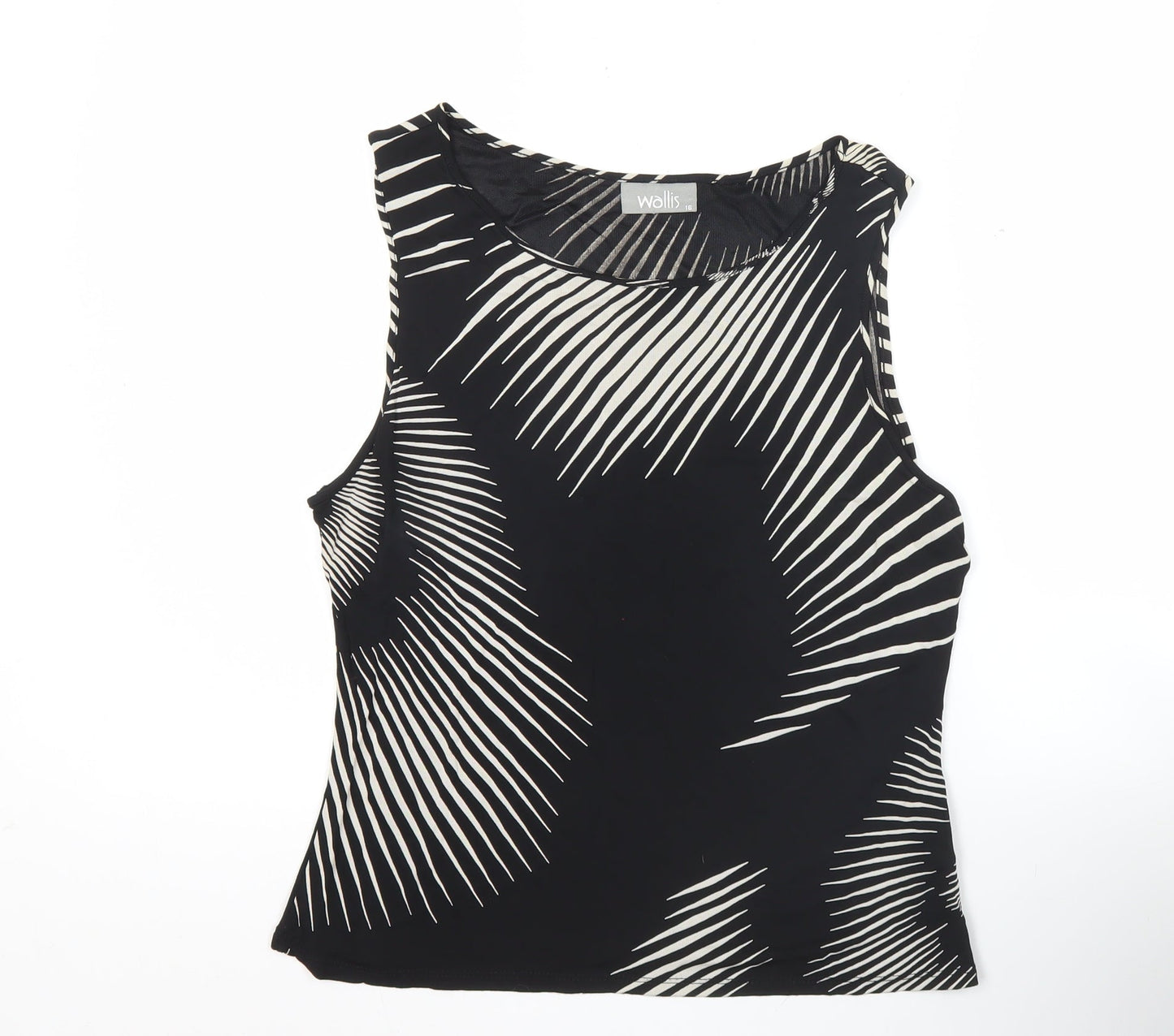 Womens UK Size 16 Wallis Black Basic Tank