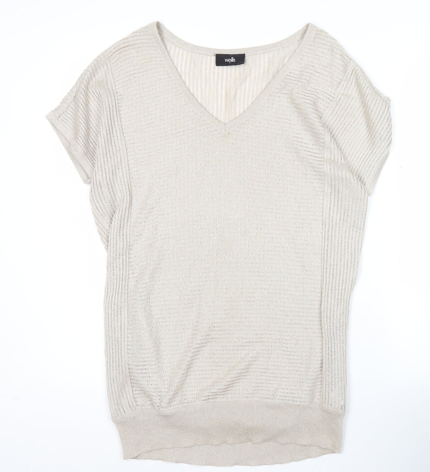 Womens UK Size S Wallis Beige Basic Blouse