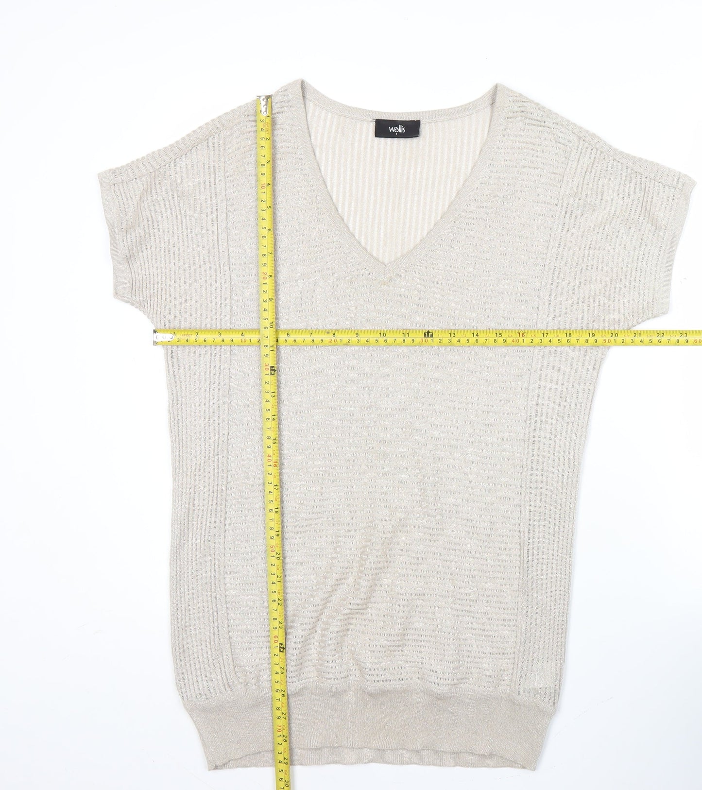 Womens UK Size S Wallis Beige Basic Blouse