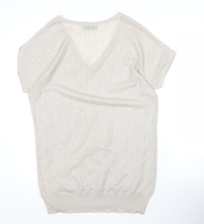 Womens UK Size S Wallis Beige Basic Blouse