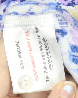 Isle Womens Multicoloured Floral Button-Up Shirt Size 12