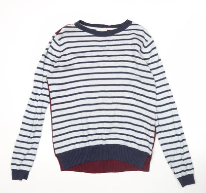 Linea Weekend Womens Multicoloured Striped Pullover Jumper Size M