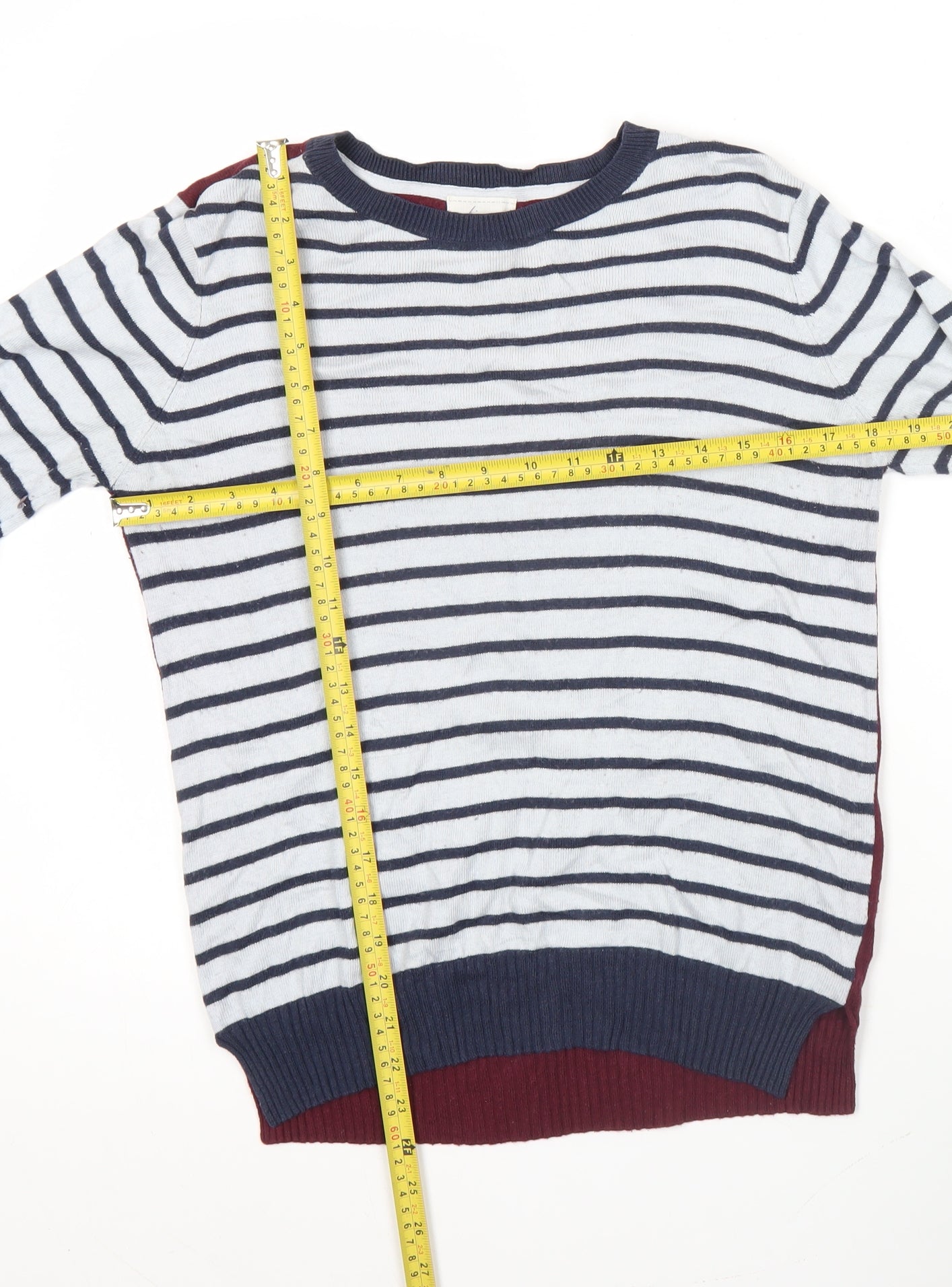 Linea Weekend Womens Multicoloured Striped Pullover Jumper Size M
