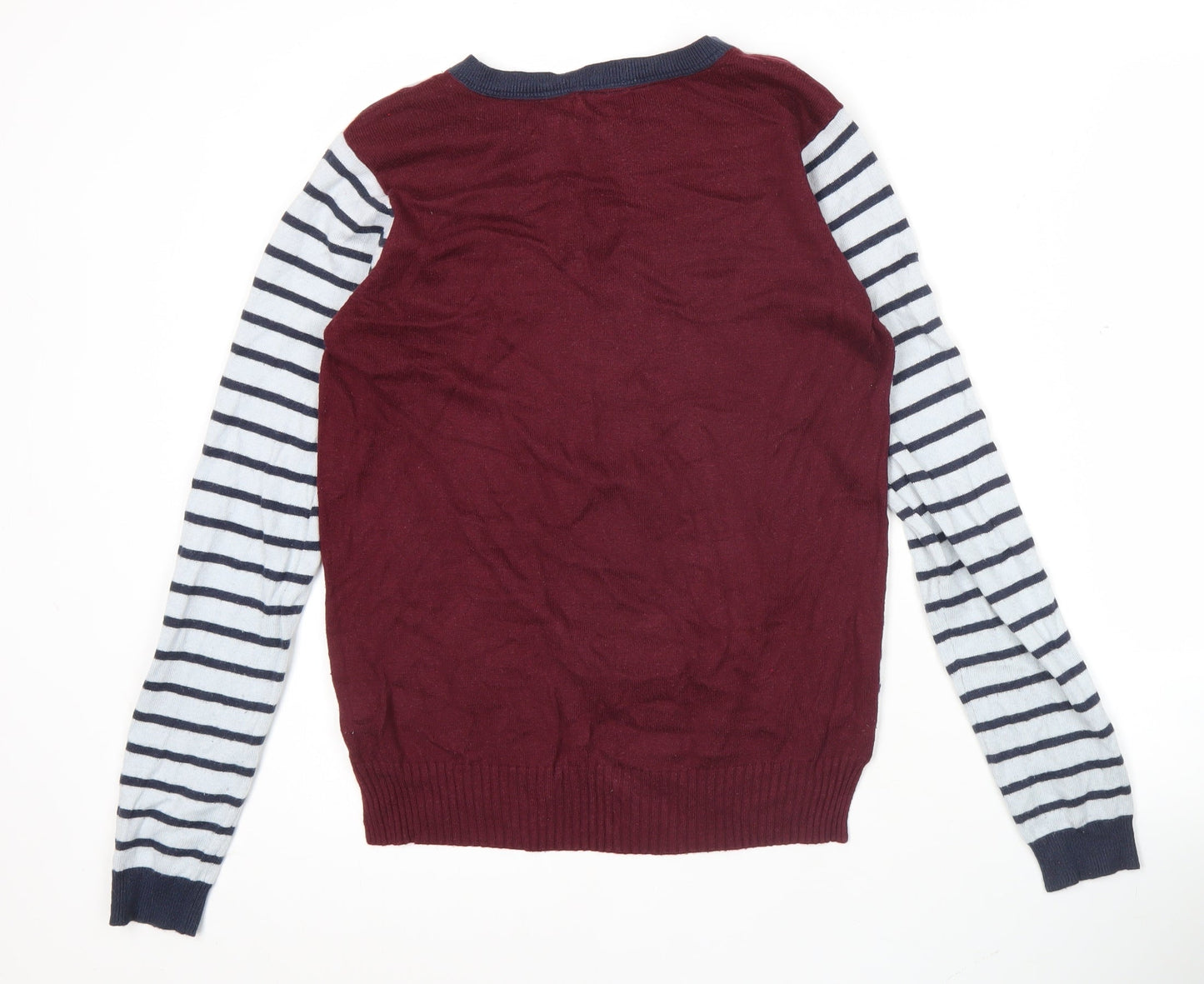 Linea Weekend Womens Multicoloured Striped Pullover Jumper Size M