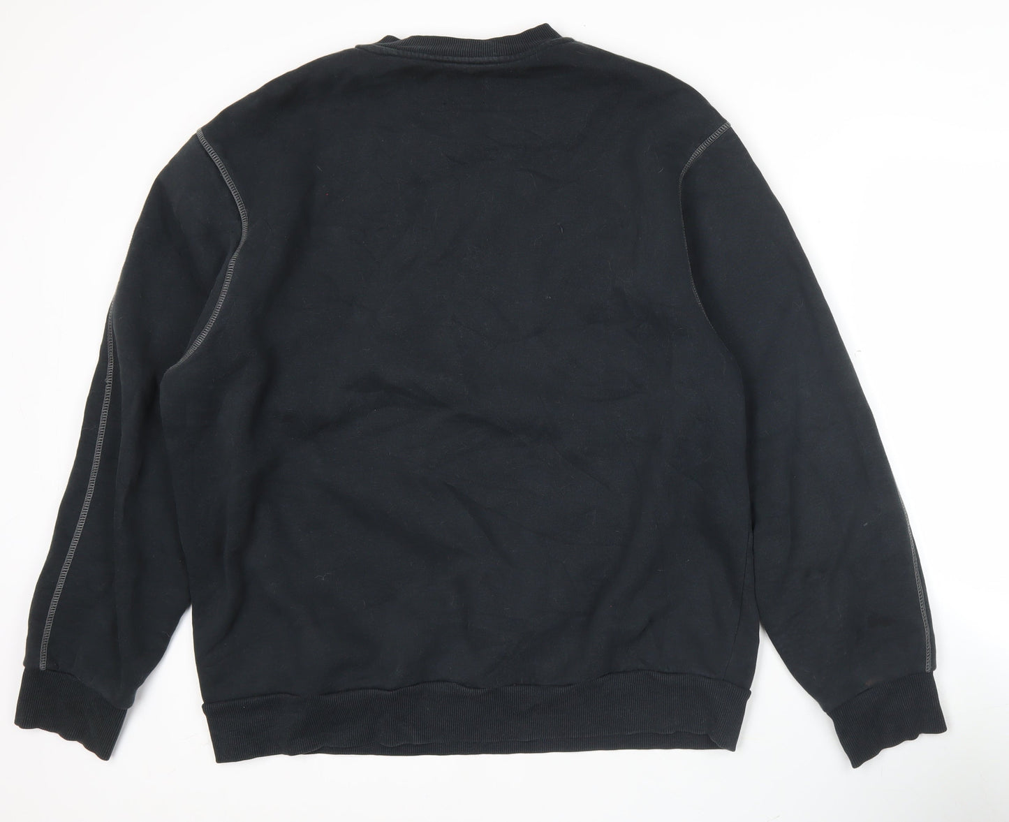 Mens UK Size XL River Island Black Pullover Sweatshirt
