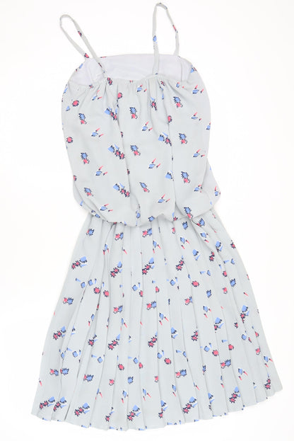 Mark Angelo Womens Grey Floral Fit & Flare Dress Size 10