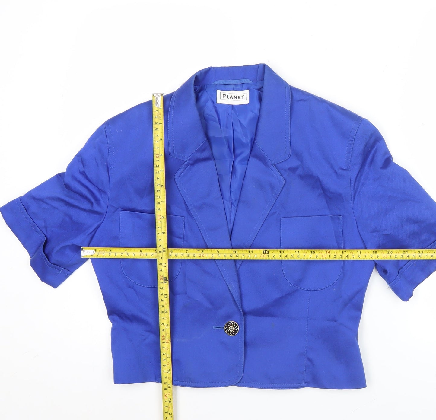 Womens UK Size 10 Planet Regular Blue Blazer