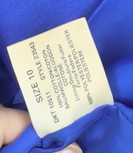 Womens UK Size 10 Planet Regular Blue Blazer