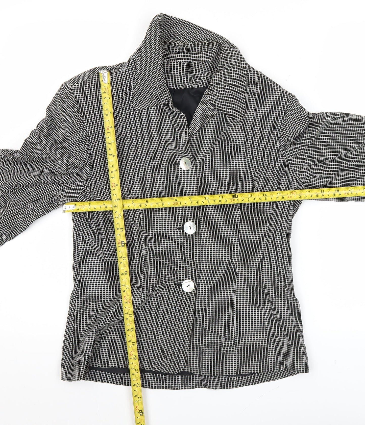 Womens UK Size 8 Richards Petites Black Suit Jacket