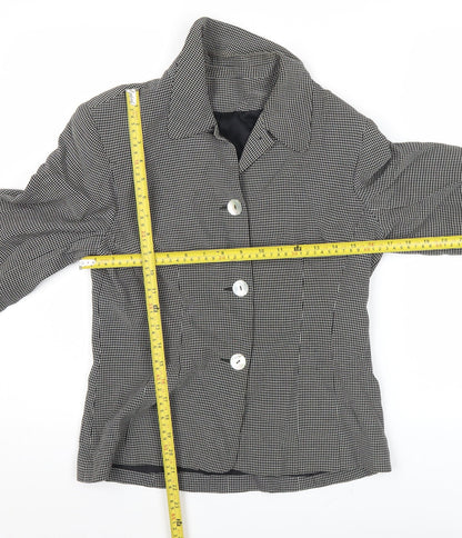 Womens UK Size 8 Richards Petites Black Suit Jacket
