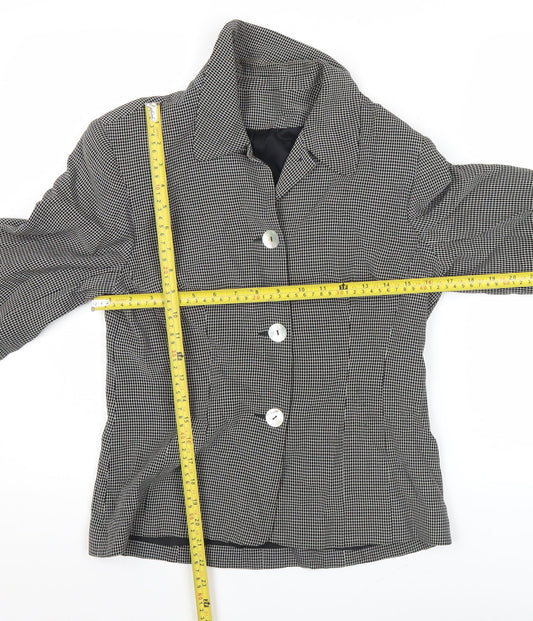 Womens UK Size 8 Richards Petites Black Suit Jacket