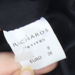 Womens UK Size 8 Richards Petites Black Suit Jacket