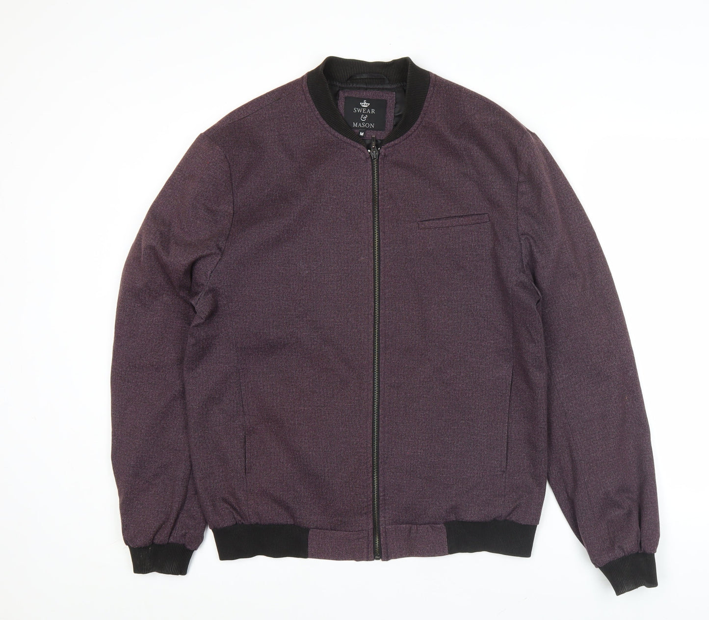 Mens UK Size M Swear & Mason Purple Bomber Jacket