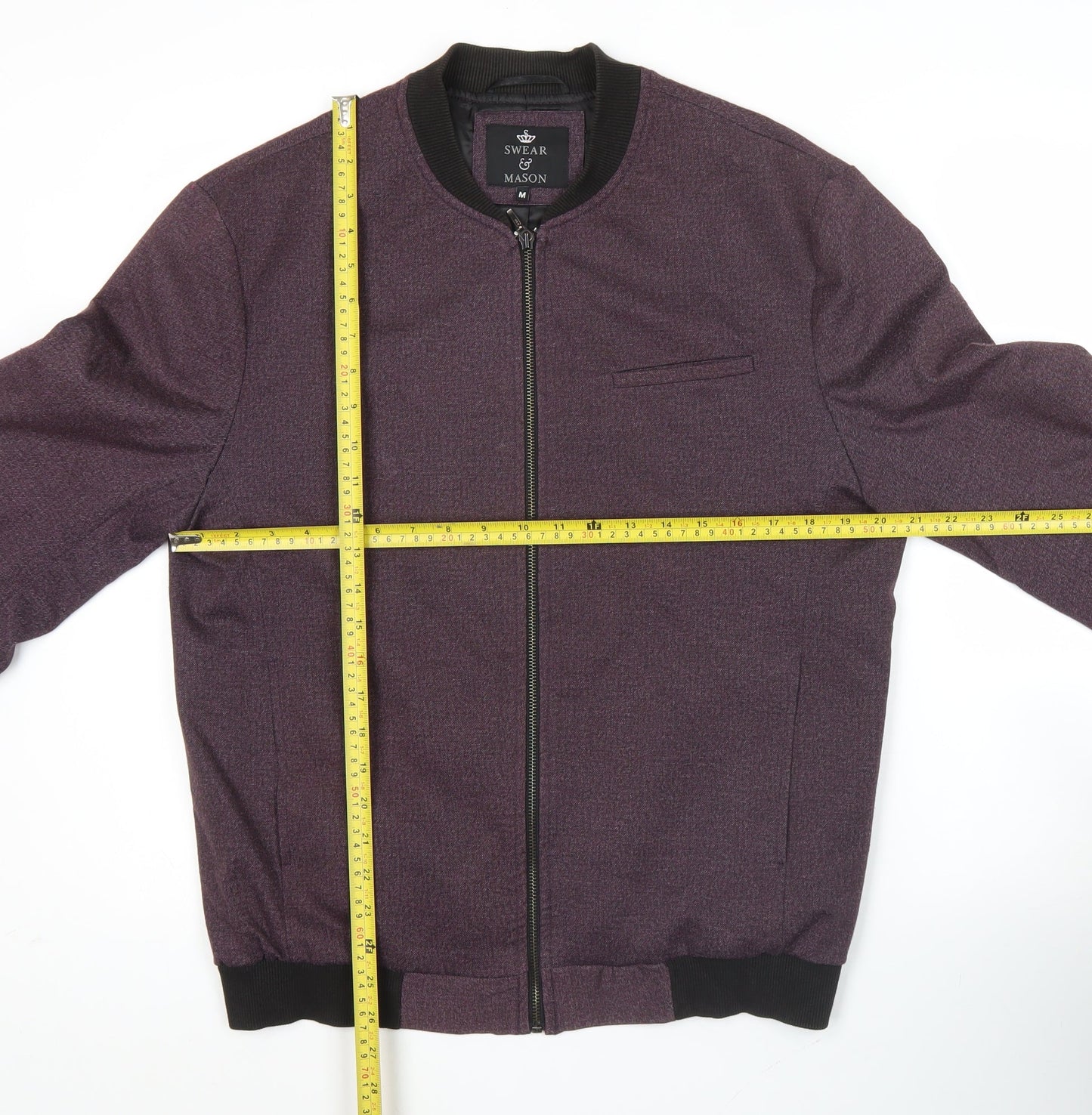 Mens UK Size M Swear & Mason Purple Bomber Jacket