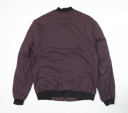 Mens UK Size M Swear & Mason Purple Bomber Jacket