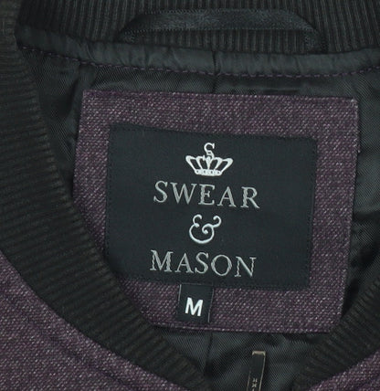 Mens UK Size M Swear & Mason Purple Bomber Jacket