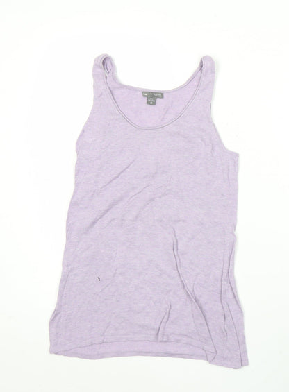 Gap Womens Purple XS Tank Top 100% Cotton Scoop Neck Summer Casual