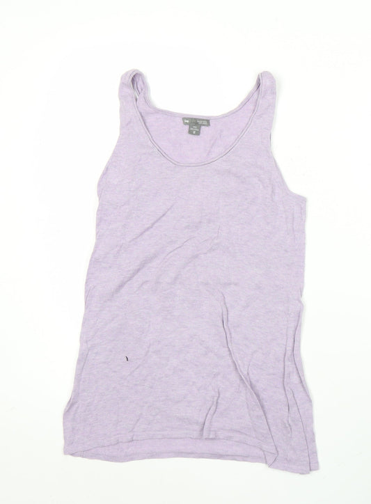 Gap Womens Purple XS Tank Top 100% Cotton Scoop Neck Summer Casual