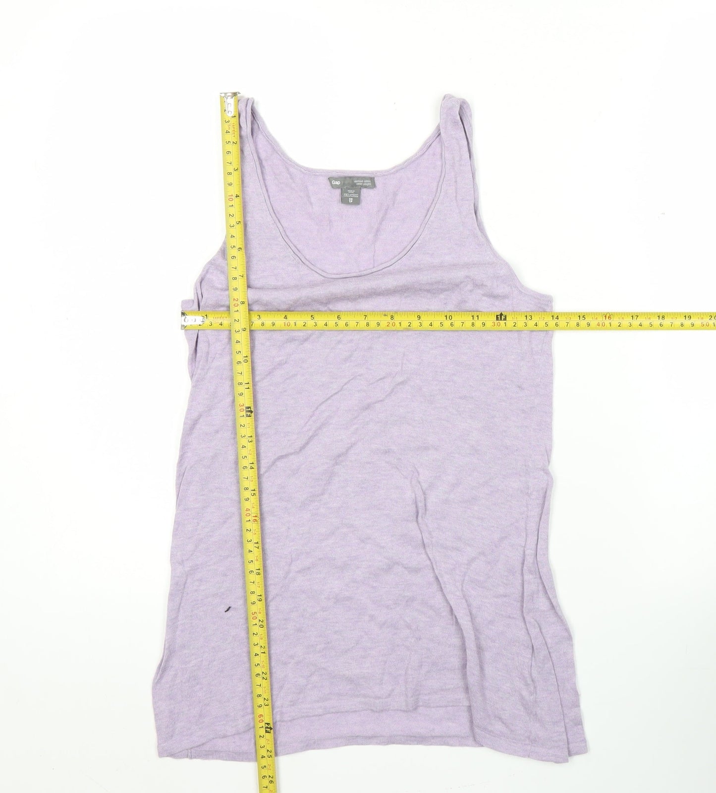 Gap Womens Purple XS Tank Top 100% Cotton Scoop Neck Summer Casual