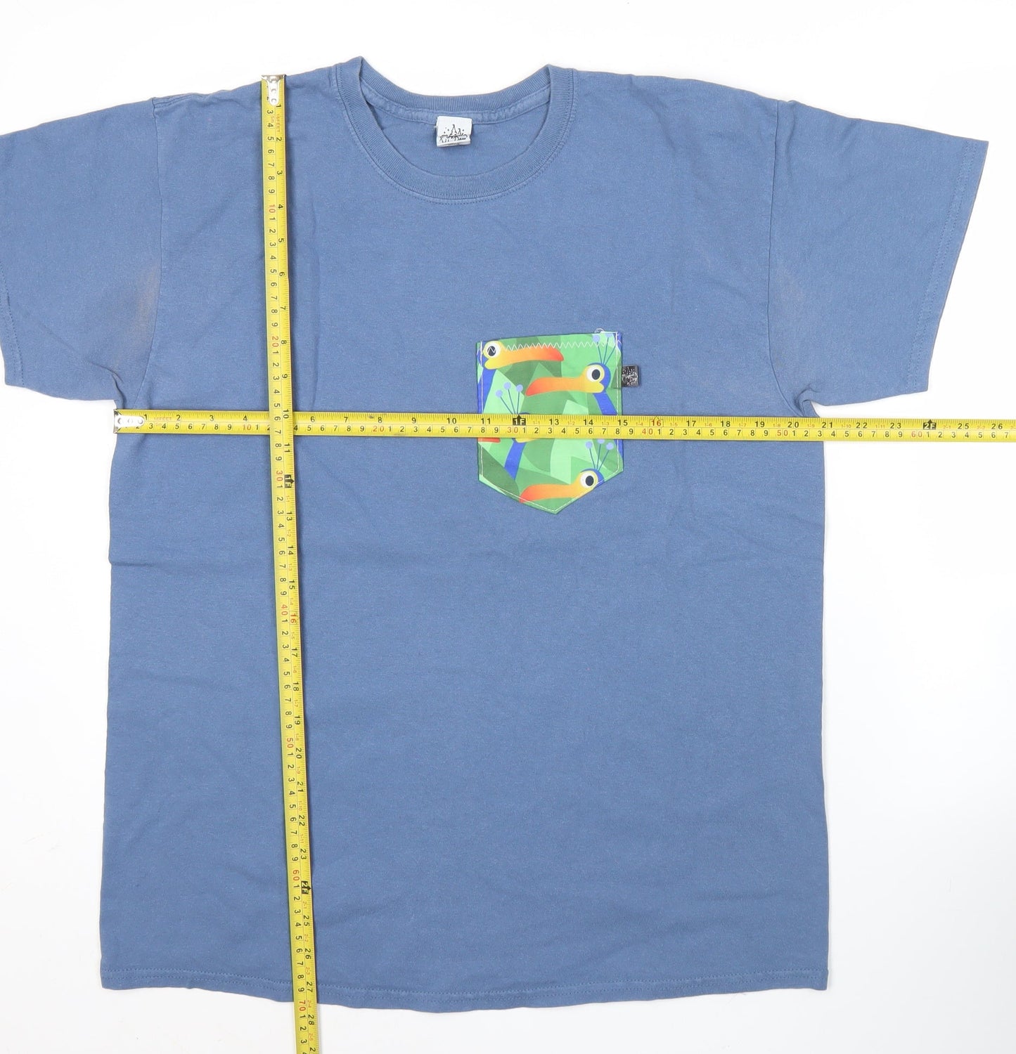 Day in the Magic Men's Blue L Graphic Pocket Cotton T-Shirt