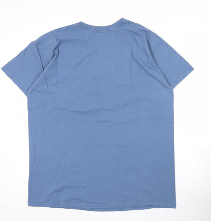Day in the Magic Men's Blue L Graphic Pocket Cotton T-Shirt
