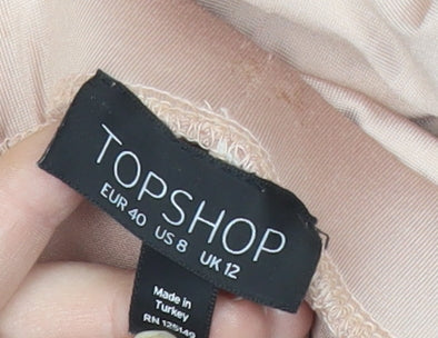 Womens UK Size 12 Topshop Bubble Hem  Skirt