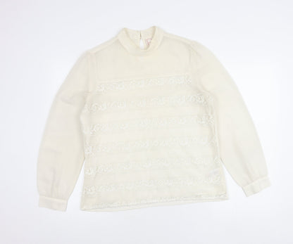 Womens UK Size 14 NEXT Ivory Tunic Blouse